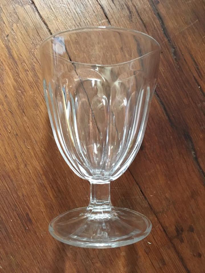 Together five mismatched stemware