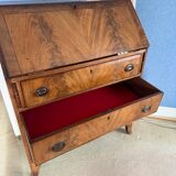 Solid wood secretary with 3 large drawers