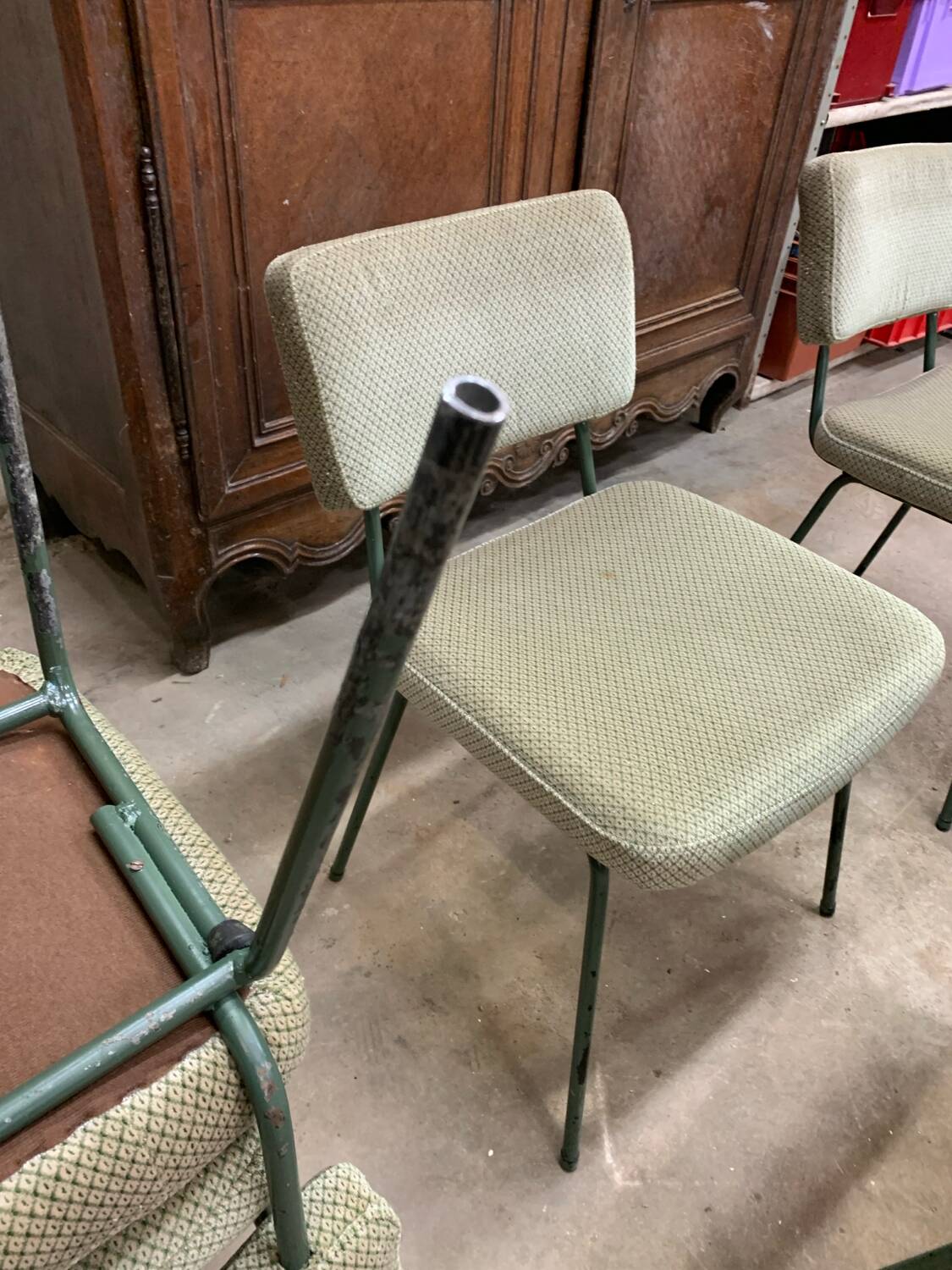 6 Chaises Design André Simard Airborne Vintage