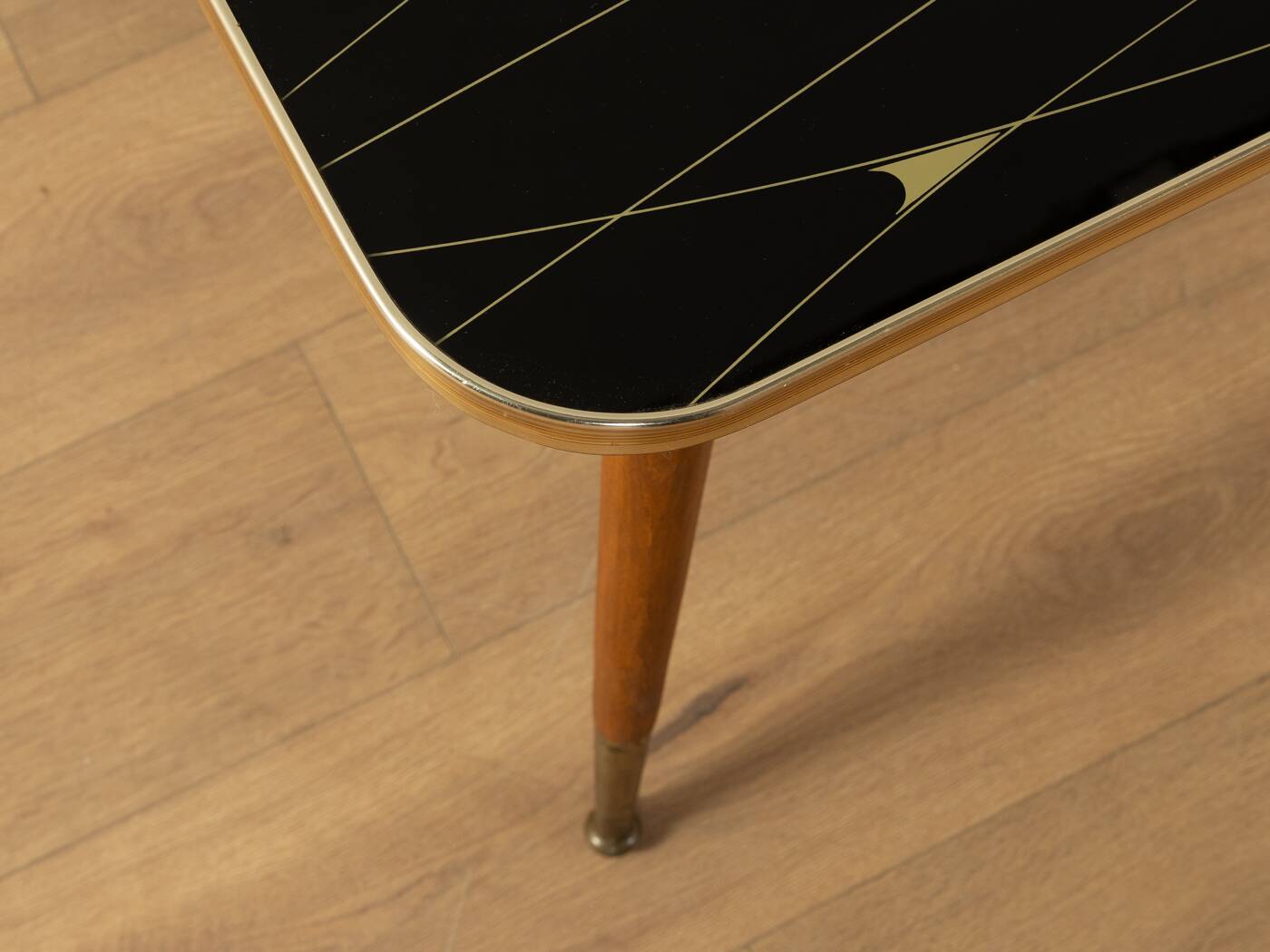 50s Extendable Glass/Wooden Table