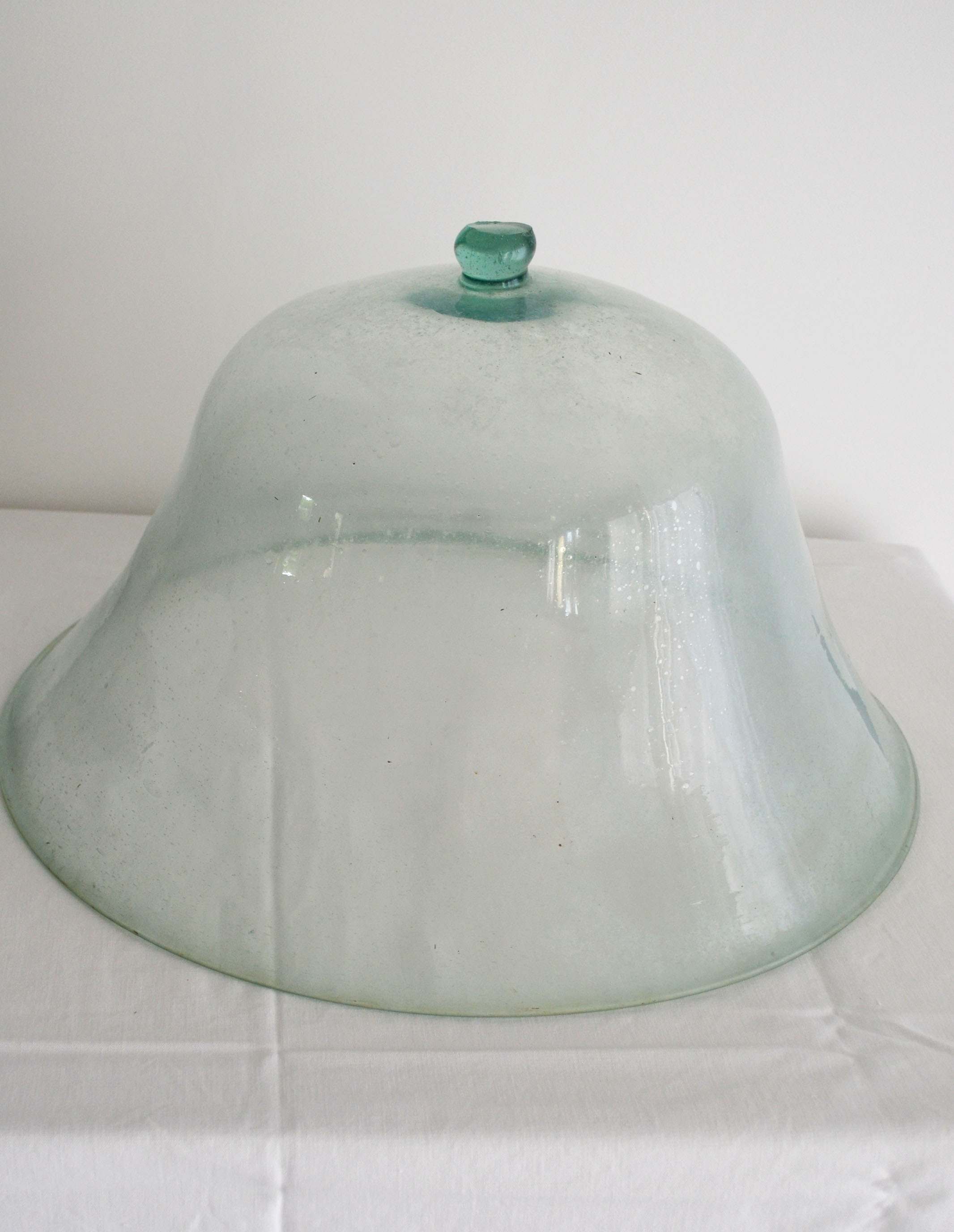 Late 19th century glass garden bell