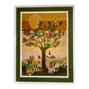 Tableau en laine tissée