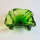 Vide-poche Murano “Vaseline” des Années 70 – Verre d’Uranium Vert Phosphore