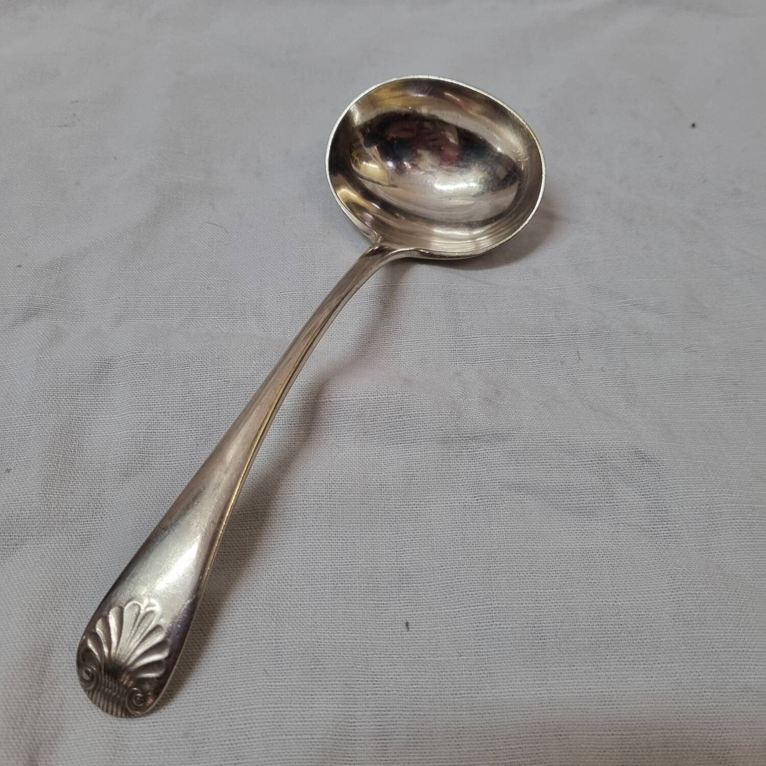 Silver sauce spoon from 1970