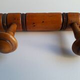 Wooden wall coat rack 4 hooks