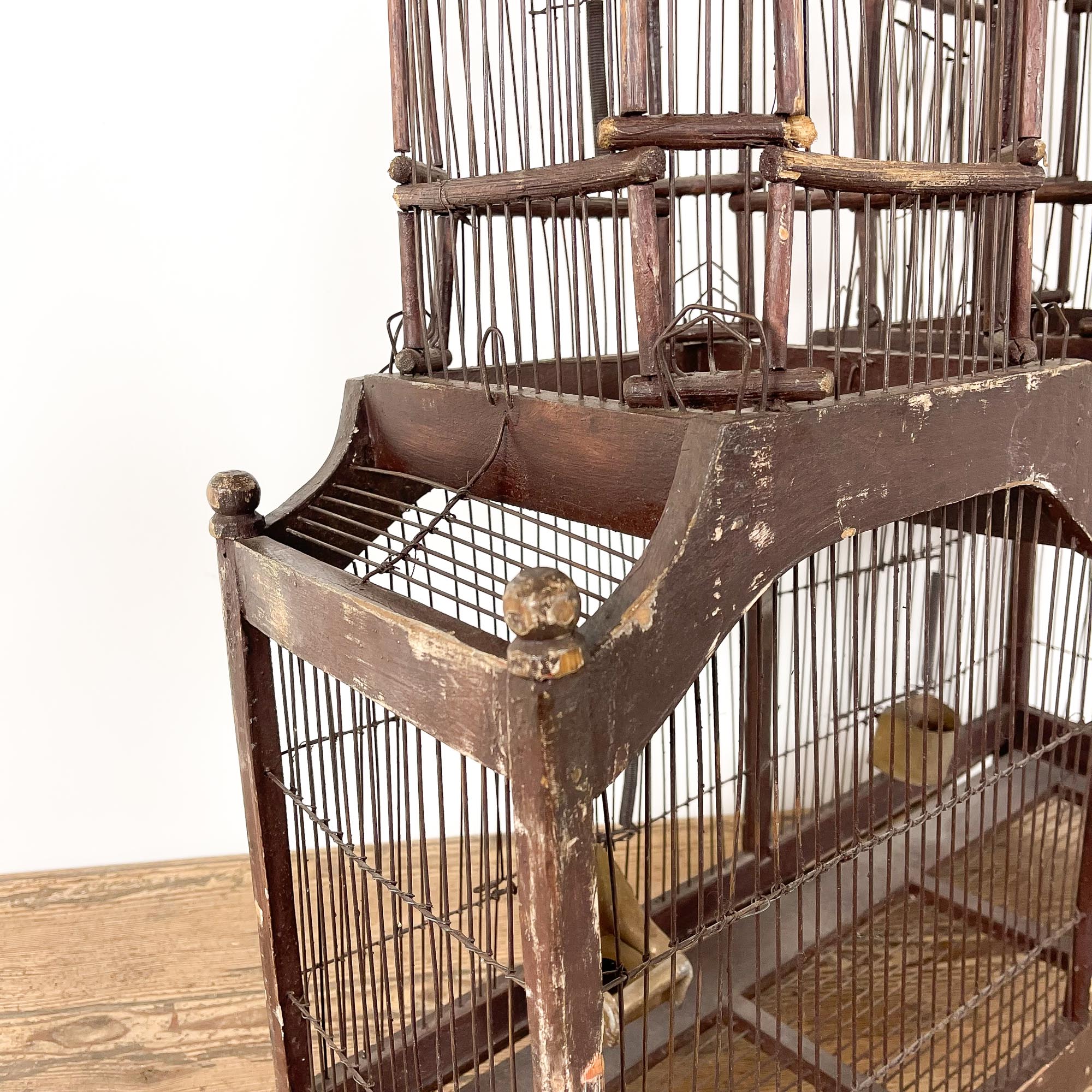 Brocant bird cage patina