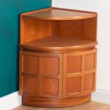 Retro Teak 1960s Nathan Corner Cabinet, Lamp Table, Bar