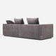 Canapé kopenhaga gris velour, design scandinave