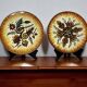 Two Quimper earthenware plates signed Fouillen circa 1960