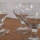 Set of 7 finely engraved vintage wine glasses