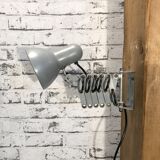 Grey scissor wall lamp, 1980s