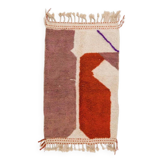 Tapis berbère beni ouarin fait main traditionnelle taille 150 x 250 cm