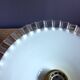 Suspension en opaline blanche