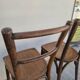 Serie de 6 chaises de bistrot signé Baumann bois courbée 1930s