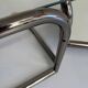 Vintage tubular coffee table with glass top, Italian design Morex, 70s