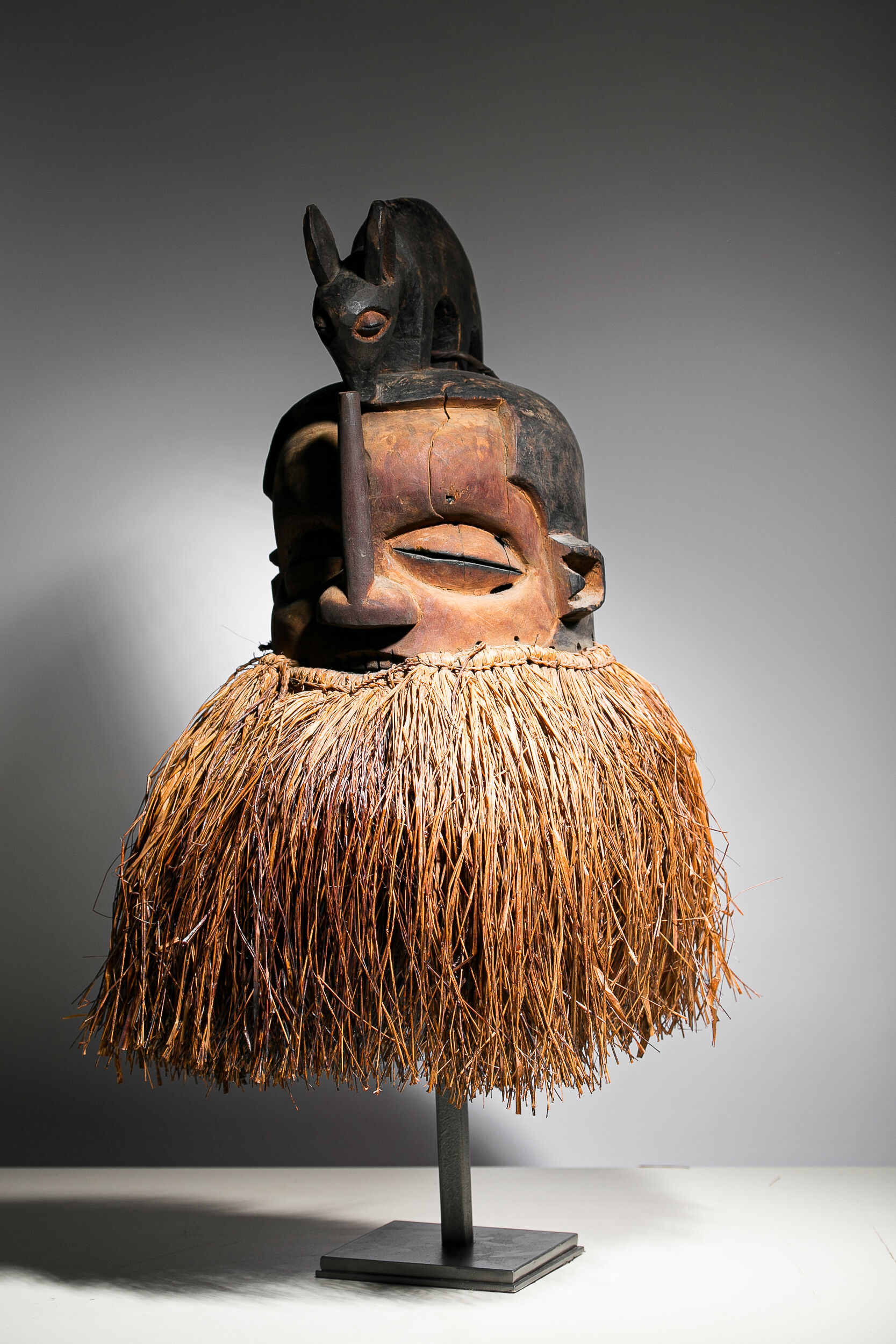 African mask Yaka Suku - Ethnic decoration of Congo