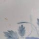 Oval dish Digoin Sarreguemines Blue roses
