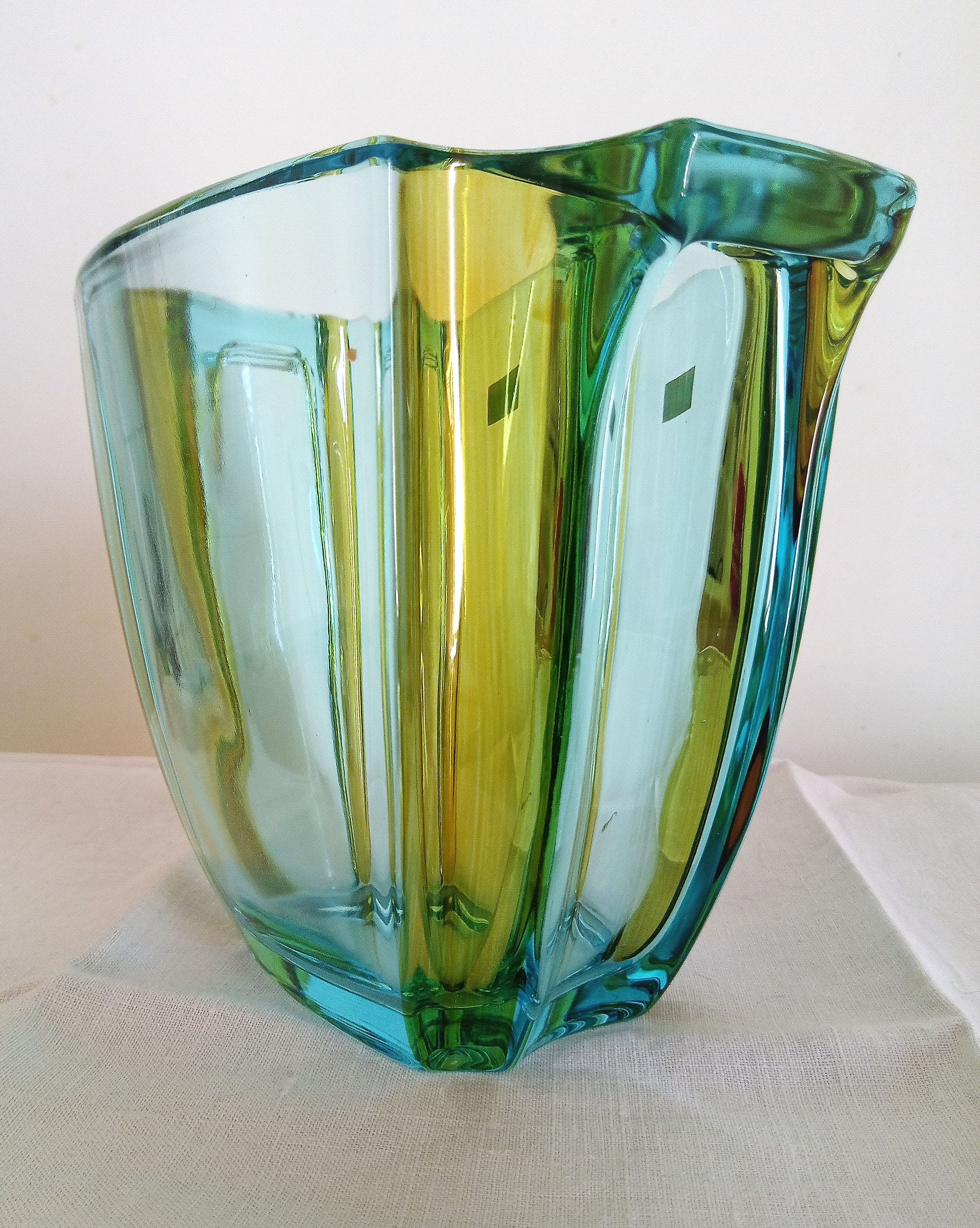 Art Deco glass vase Walther Glass