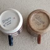 Two cups model Béarn Creil Montereau