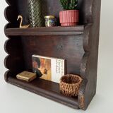 Antique brutalist wall shelf