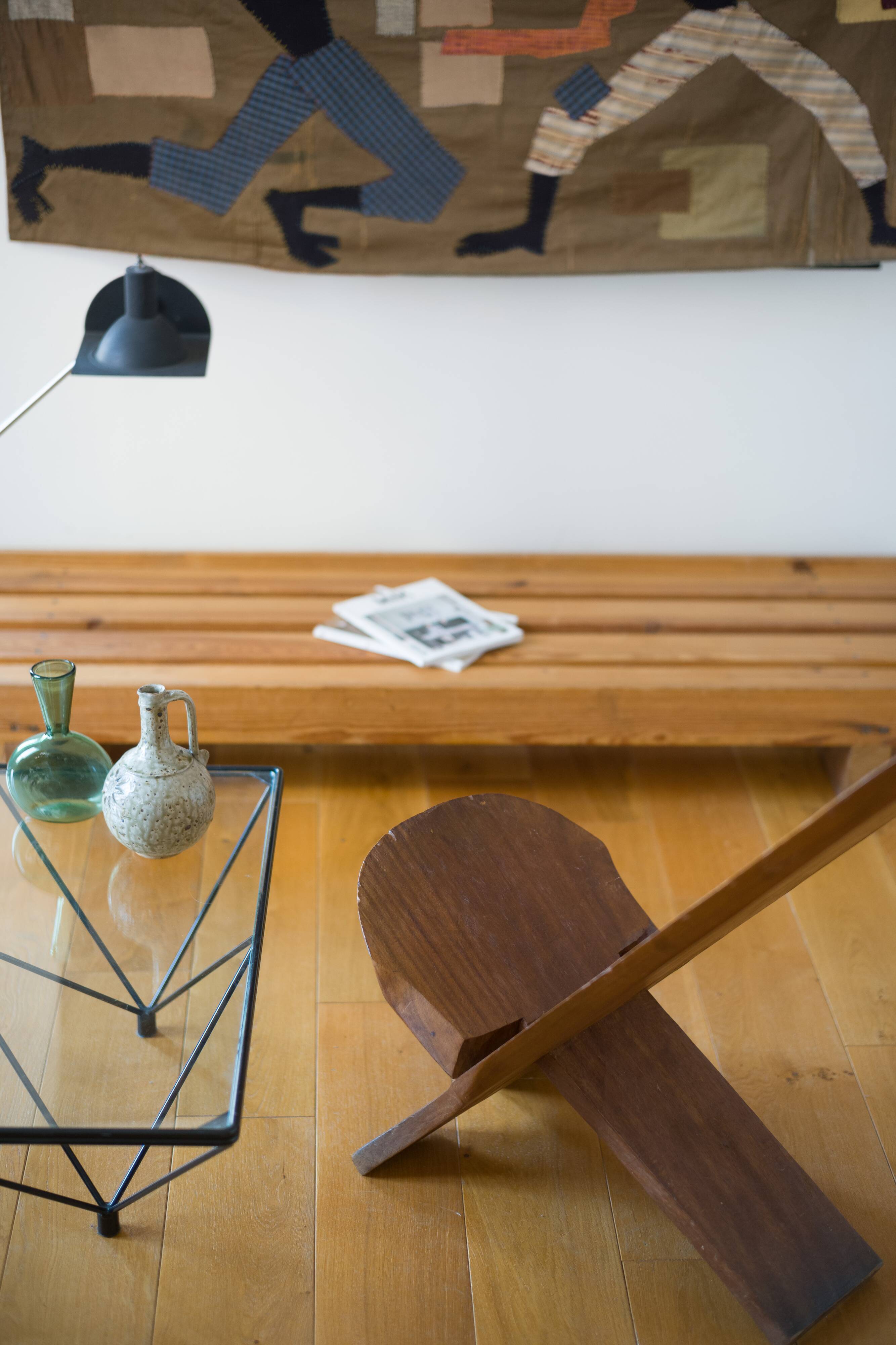 African mahogany armchair