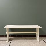 Weathered wooden bench