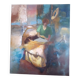 Oil on canvas with a woman reading, signed ATGER N.