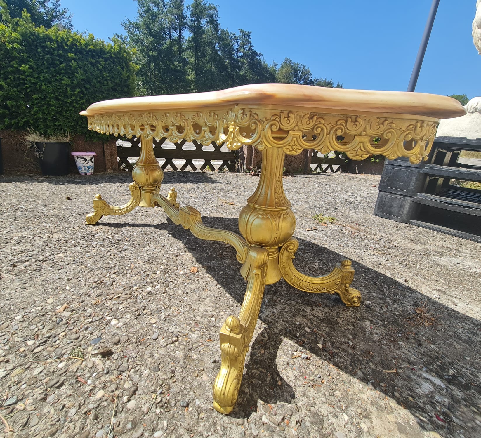 Vintage marble coffee table