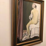 Painting reproduction of the bather by Jean Auguste Dominique Ingres