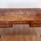 Louis XVI style italian bank desk and bench, 1920s