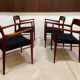 Danish teak model 56 chairs by Niels O. Møller for J.L. Møllers, 1954, set of 4