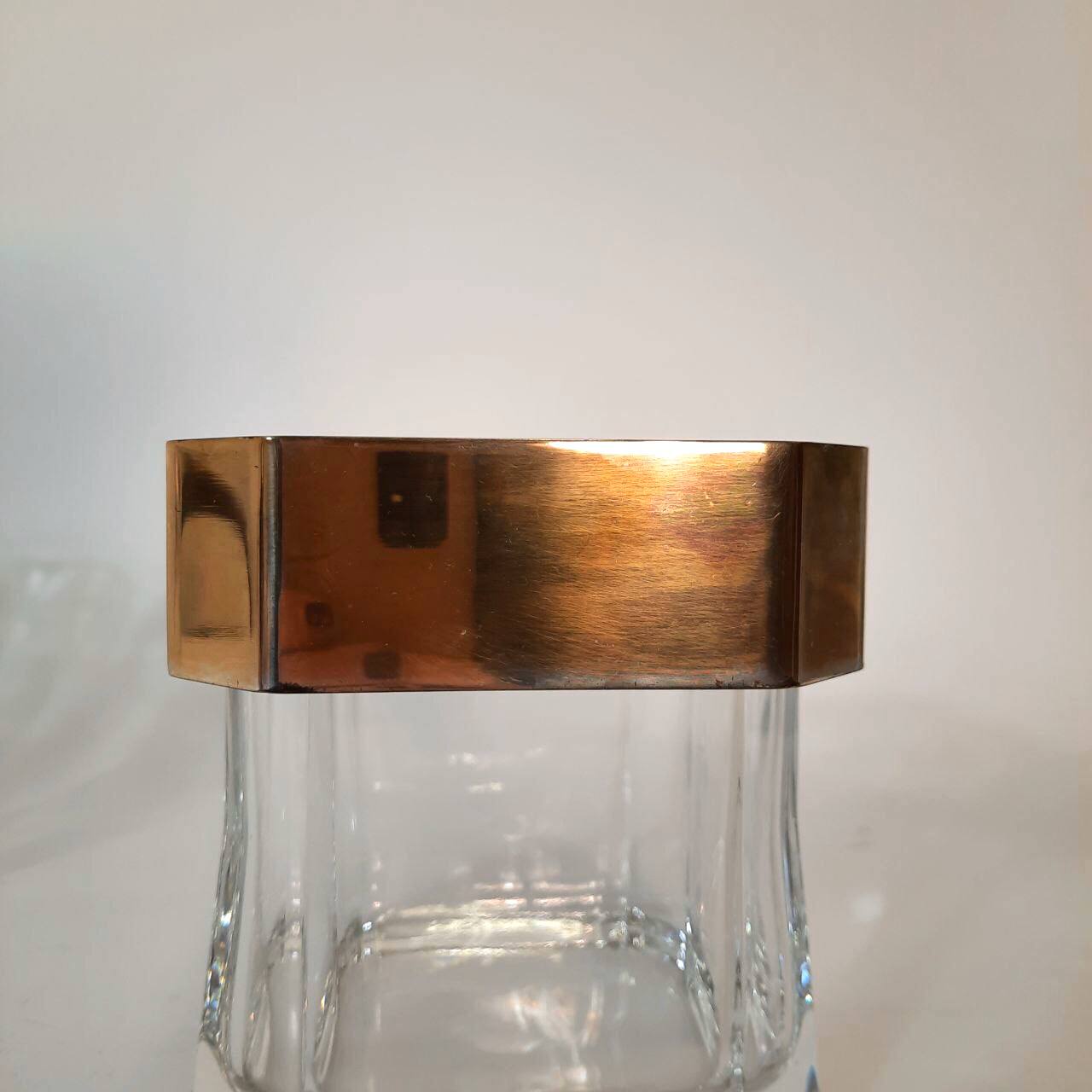 Servizio 11 Bicchieri con portaghiaccio, Tumbler Designer Cini Boeri Per Arnolfo Di Cambio.