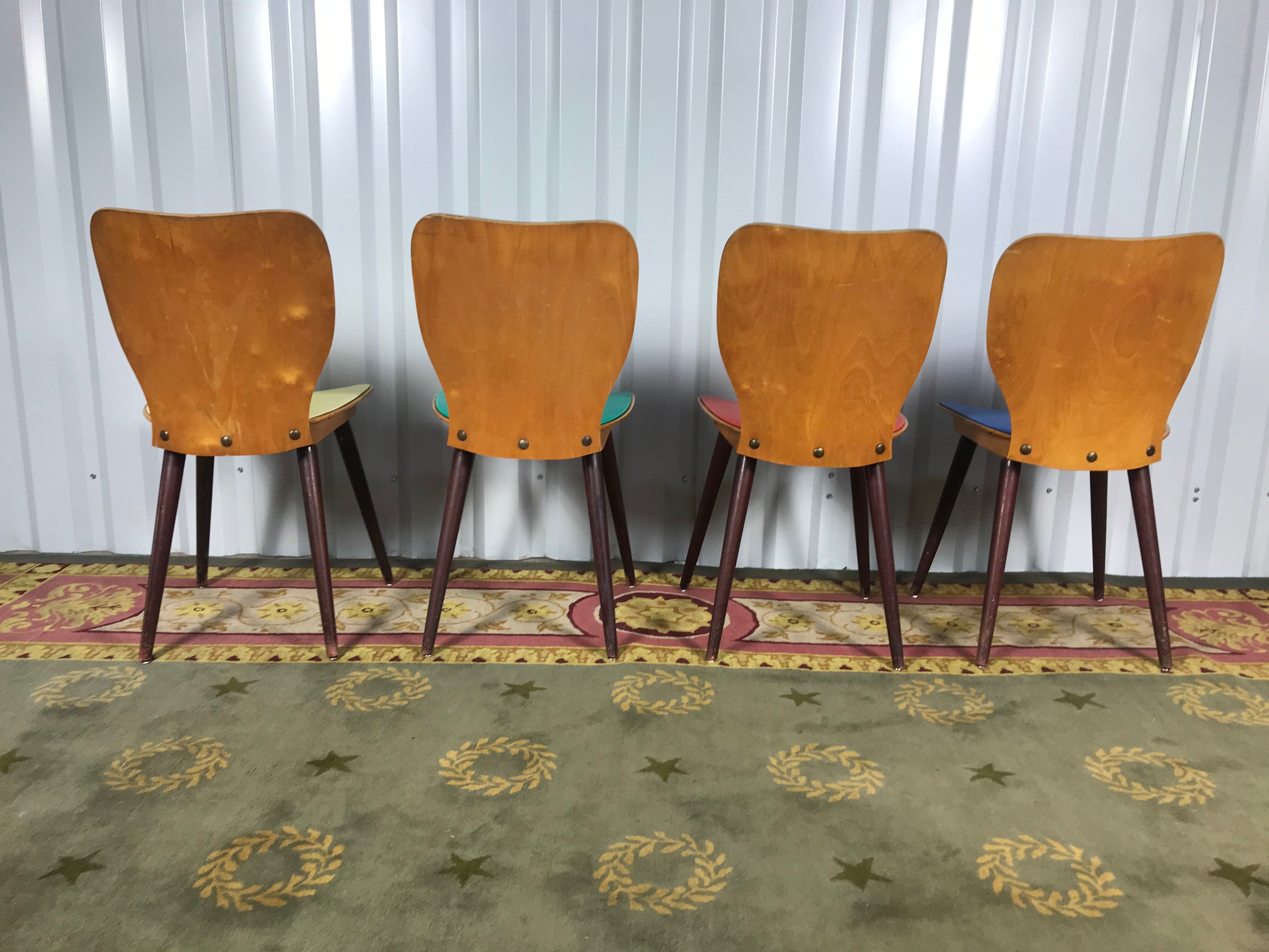 4 Baumann 1950 Max Bill chairs