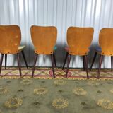 Set de 4 chaises Baumann 1950 Max Bill