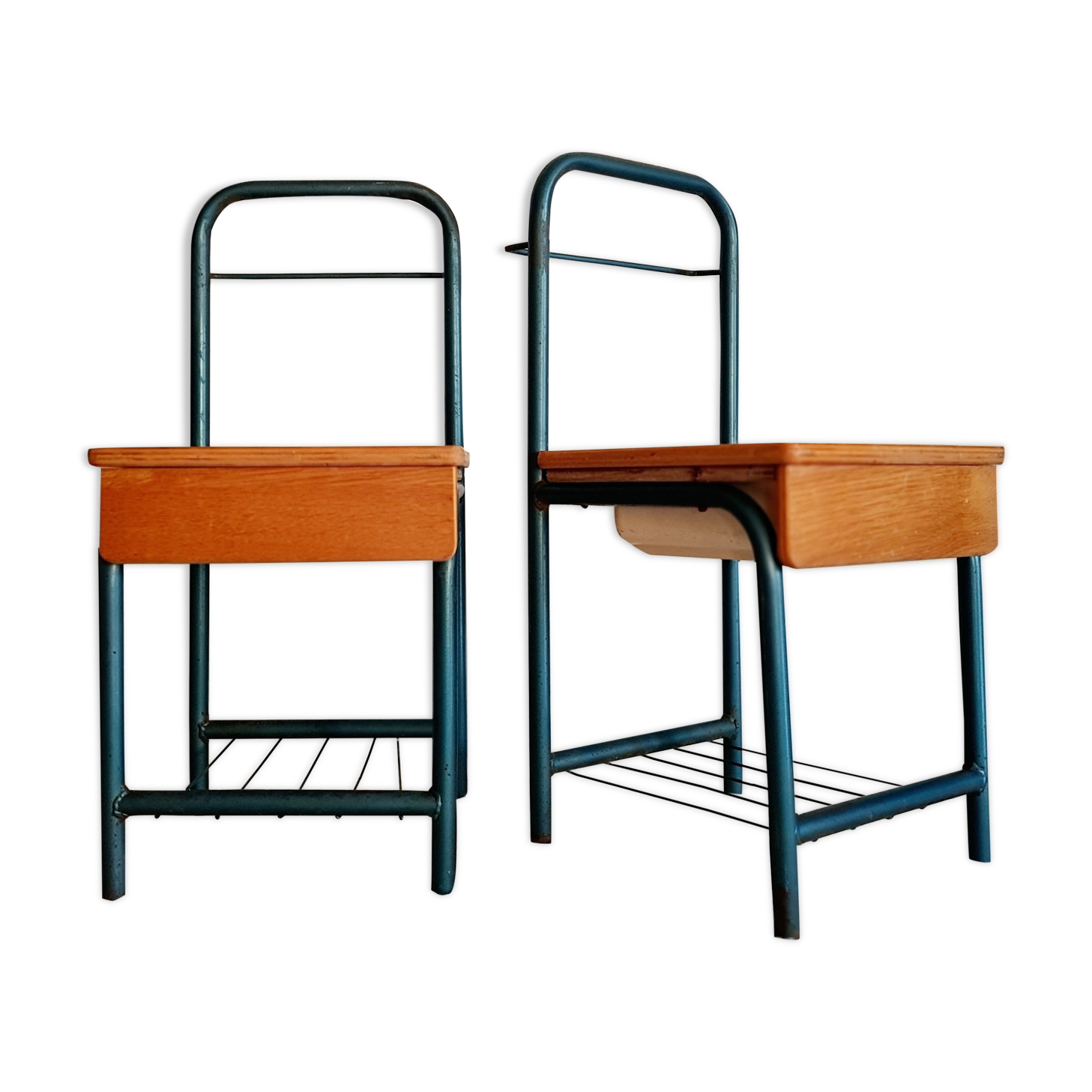 Pair of bedside boarding schools old 50s