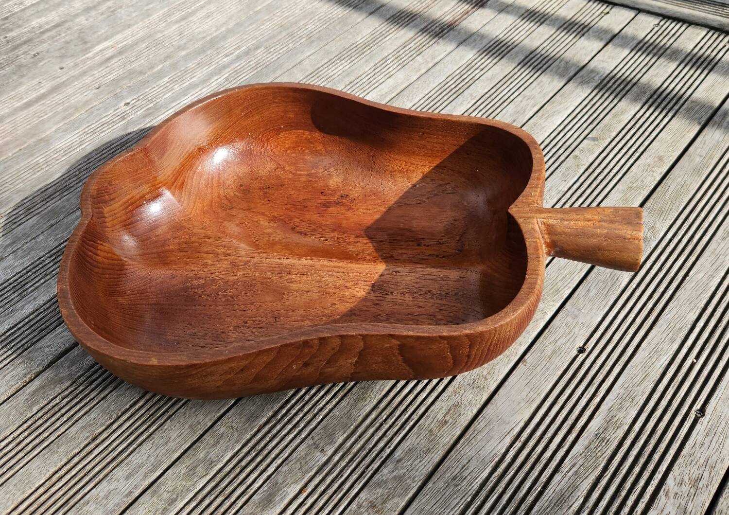 Large wooden catchall: vintage