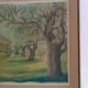 Large oil on canvas landscape of St Paul de Serre signed R. CAZ.