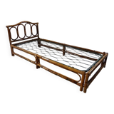 Rattan bed daybed, 1970’s