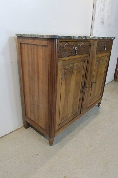 Buffet art déco des années 20 en noyer