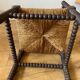 Beaded wood corner or corner armchair