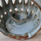 Signed sandstone lantern candle holder