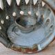 Signed sandstone lantern candle holder