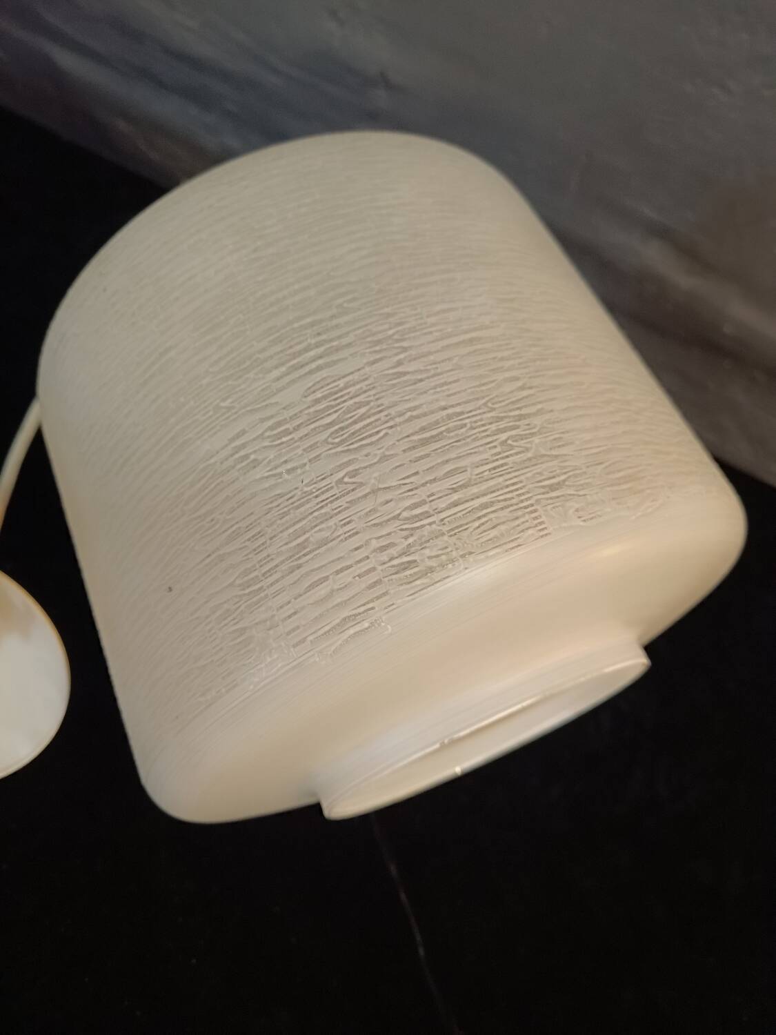 Lustre vintage verre texturé