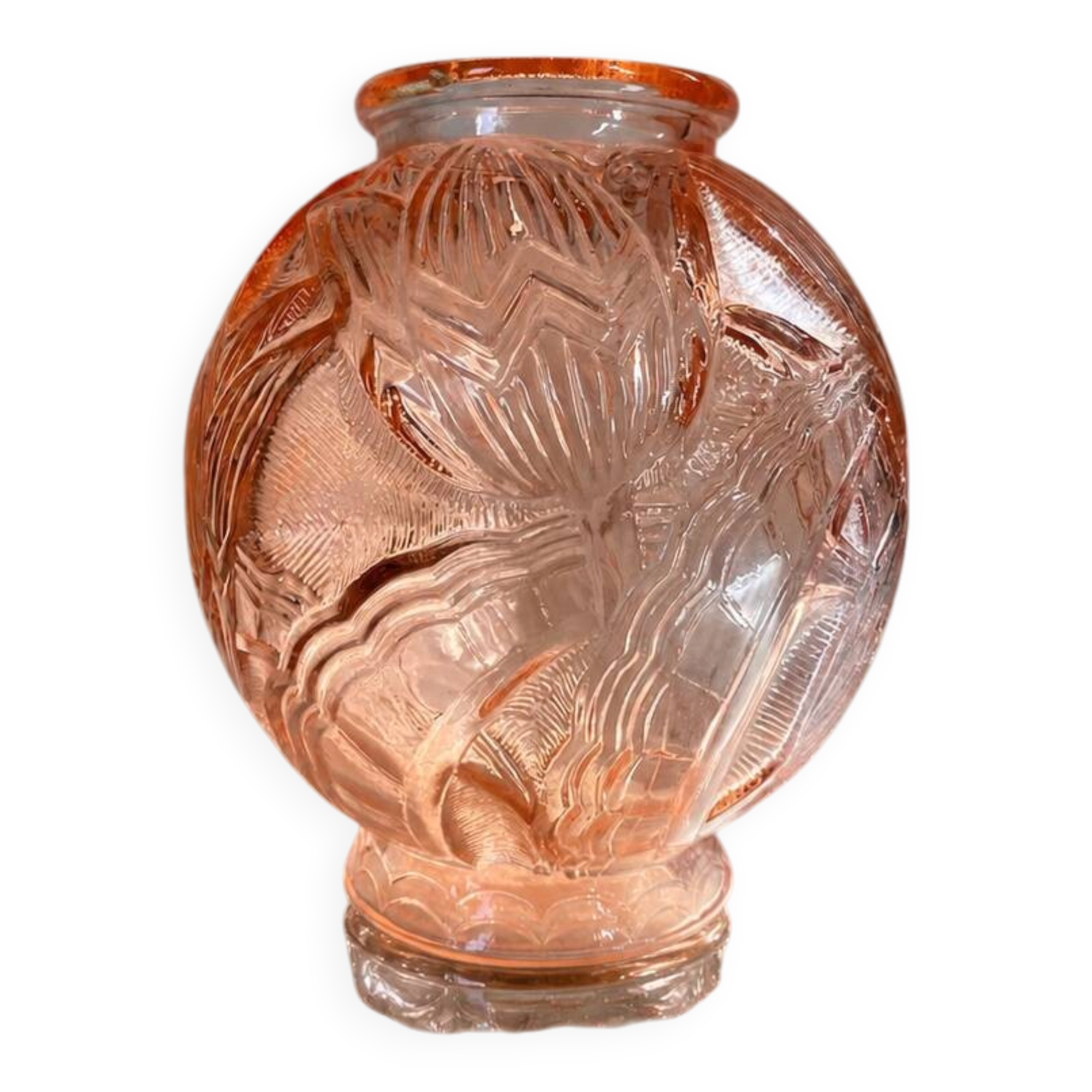 Vase art déco tulipes pierre d’avesn