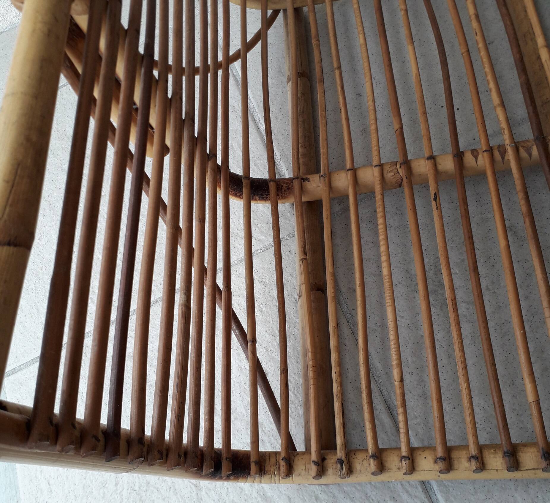 Rattan wooden basket