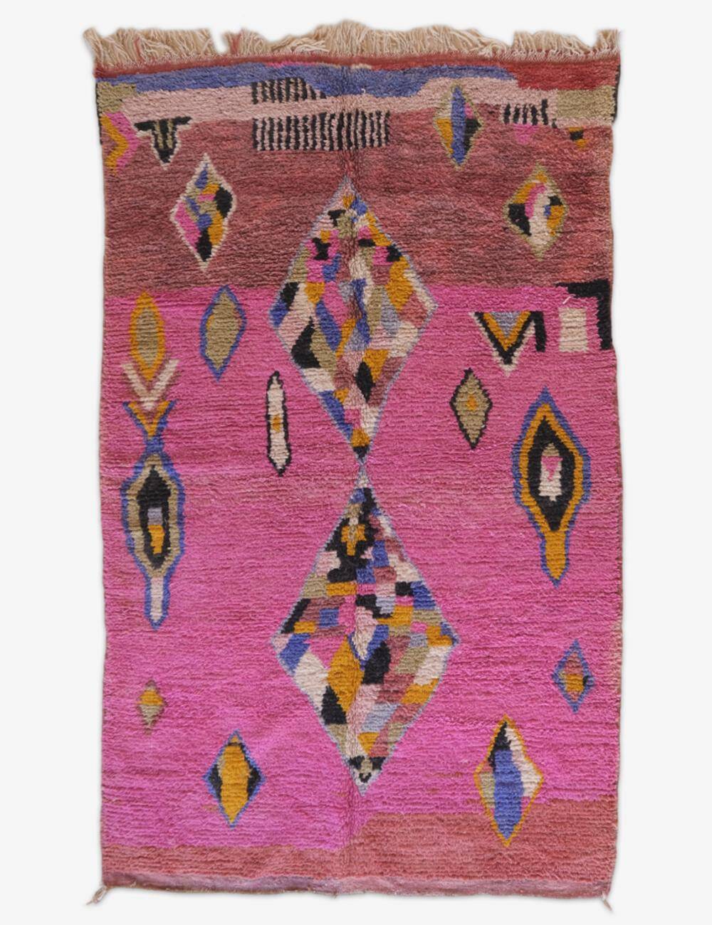 Pink berber rug - 315 x 190 cm