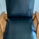 Fauteuil scandinave 1950s skaï noir