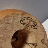 Danish lamp turned in pine wood with the most beautiful markings