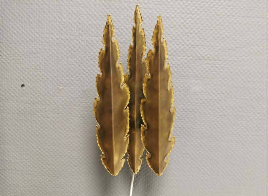 Brutalist Brass Wall Lamps by Svend Aage Holm Sørensen, Denmark 1960s