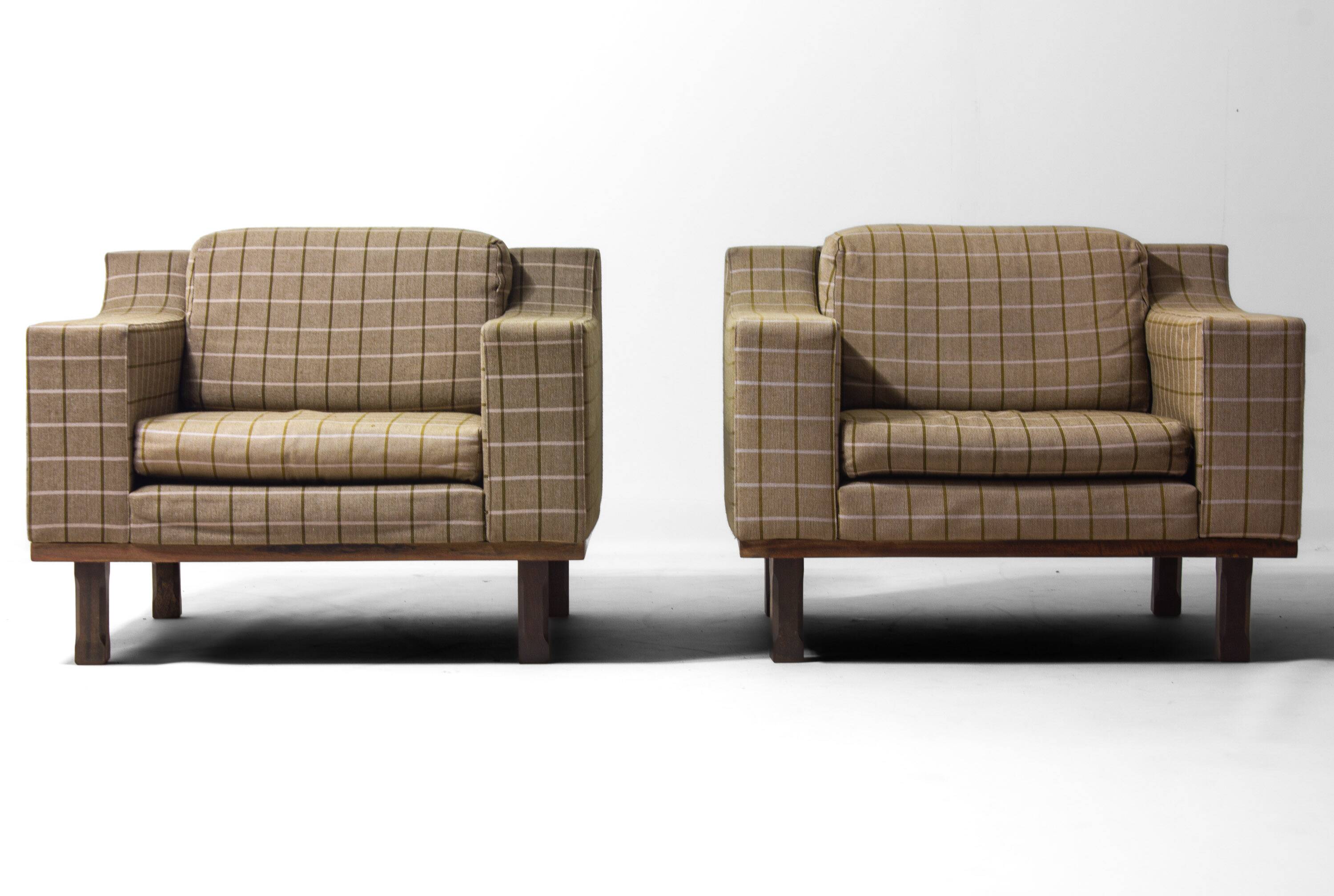 Set of club lounge chairs by Dino Cavalli, 1970s